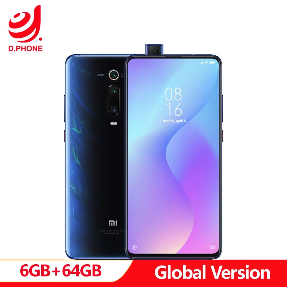 Global Version Xiaomi Mi 9T (Redmi K20) 6GB 64GB Snapdragon 730 Octa Core 4000mAh 48MP Rear Camera AMOLED 6.39" Smartphone