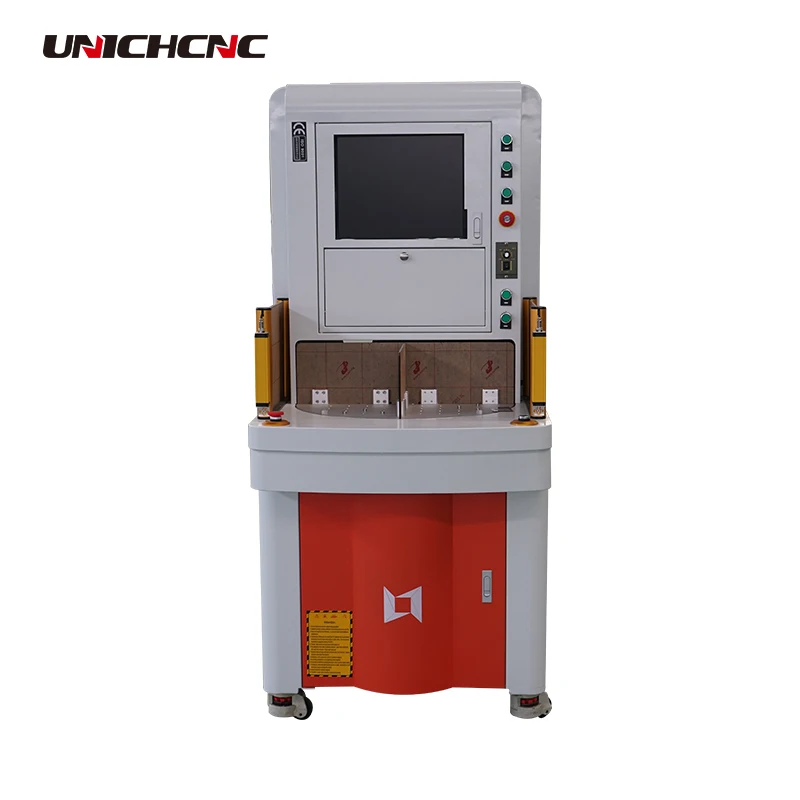 UNICHCNC 20w 30w 50w laser engraving machine four station fiber marking | Инструменты
