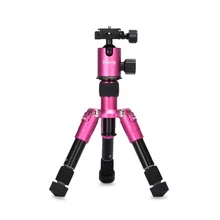 Selens SE-Tmini 18.2in Portable Camera Tripod with Ballhead and Protect Bag for Canon Nikon Sony Cameras and Camcorders (Rose)