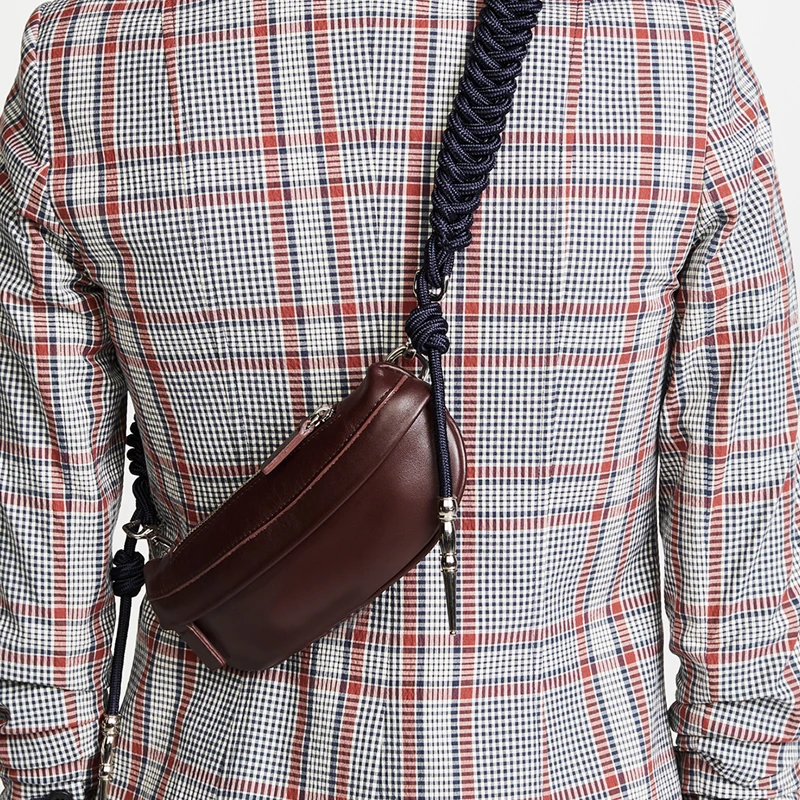 Поясная сумка для женщин и девочек, сумка на пояс с двойной молнией, нагрудная сумка в стиле ретро, поясная сумка через плечо