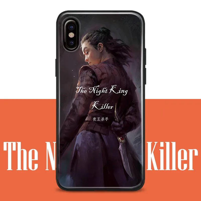 

Arya Stark Game of Throne character GOT Soft Silicone Glass For iPhone 5 5s Se 6 6s 7 8 Plus X XR XS 11 Pro MAX Phone Case Cover