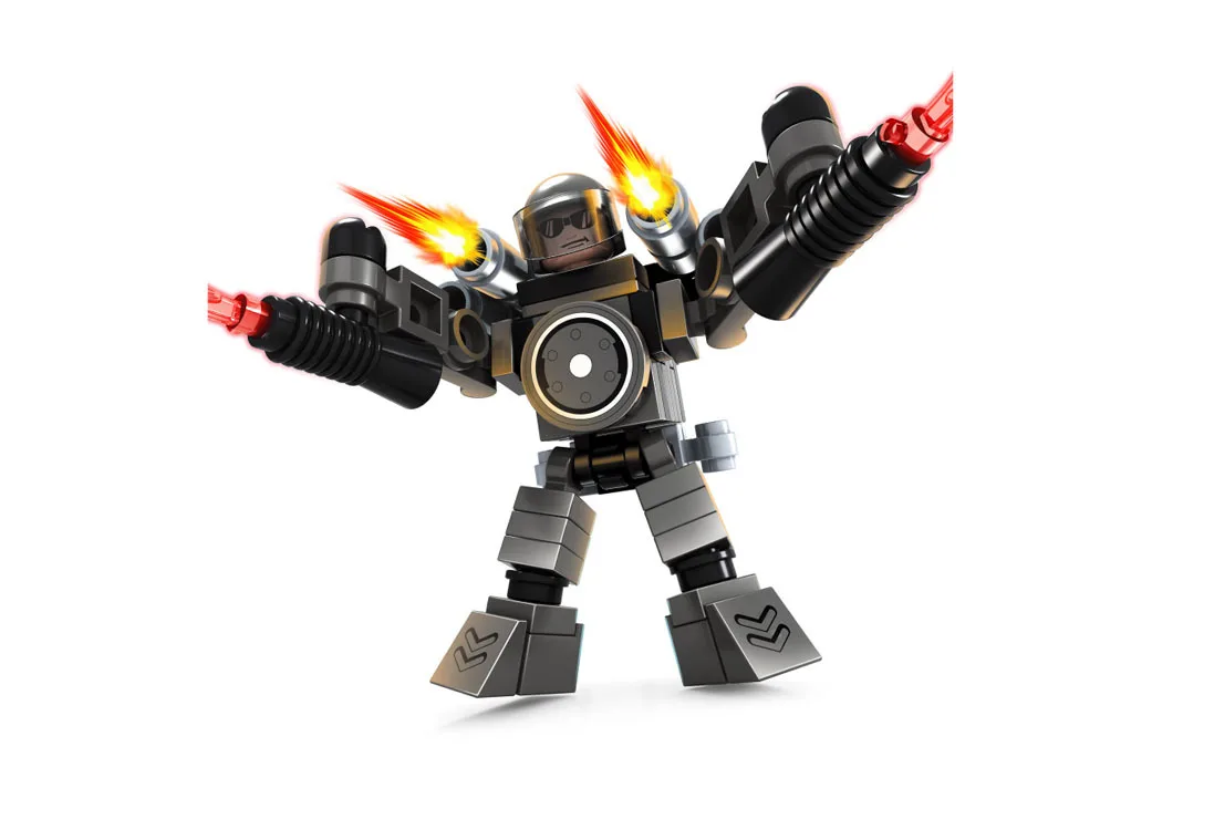 

25263 60pcs Robot Spitfire Constructor Model Kit Blocks Compatible LEGO Bricks Toys for Boys Girls Children Modeling