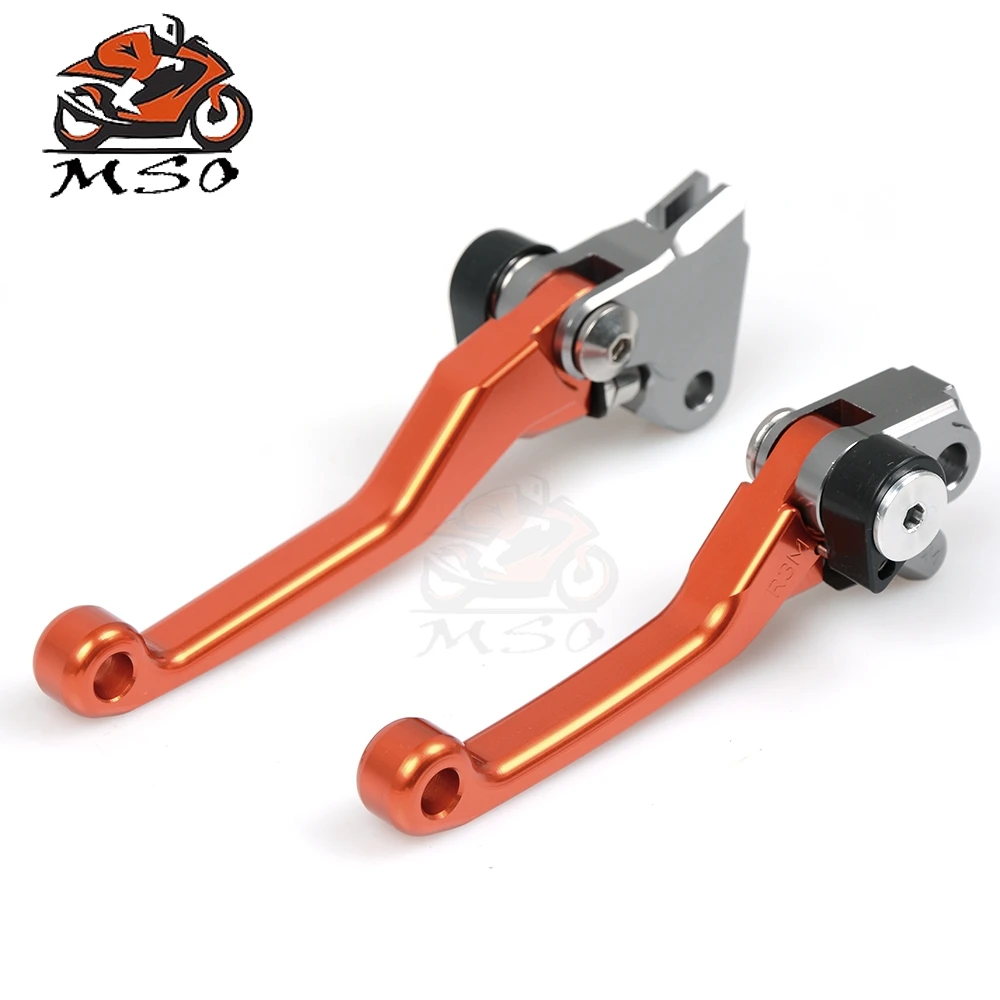 

Motocross CNC Dirt Bike Pivot Levers Motorcycle Brake Levers For KTM 450 SMR 2007 2008 2009 AJP PR3 125 200 2008-2009