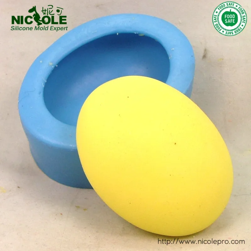 Handmade Semi elliptical Oval Soap Mould Silicone Candle Resin Moldin Cake Molds from Home