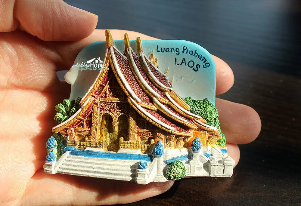 Wedare Luang Prabang Laos 3D Frigorifero Magnete Souvenir turistici Magneti Adesivi in Resina Magnete frigo Casa e Cucina Decorazione dalla Cina
