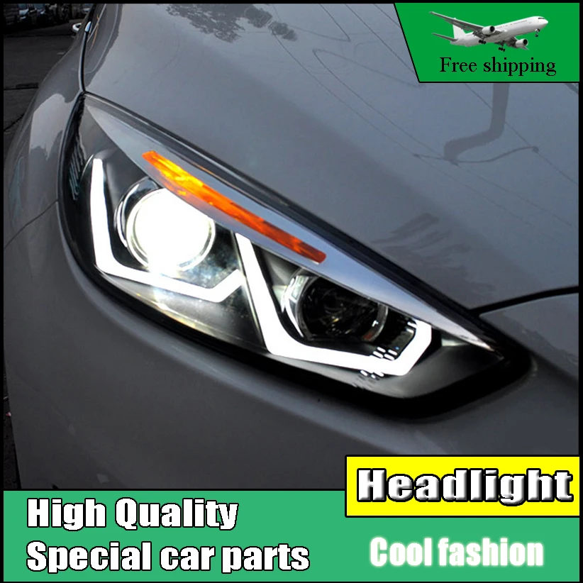 Car Styling Head Lamp For Ford Focus MK3 Headlights 20152017 LED