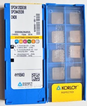 

KORLOY tungsten carbide insert SPCN1203EDR CN30 turning tools milling cutter CNC machine