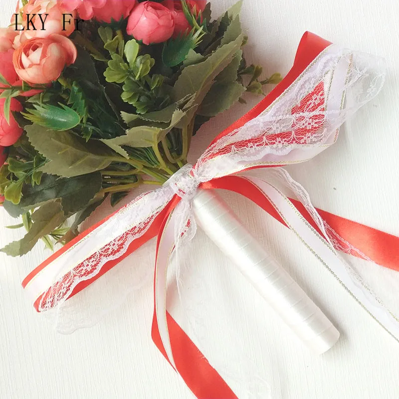 LKY Fr искусственный букет невесты розы букет на свадьбу для подружек невесты Свадебный букет цветов Свадебные аксессуары