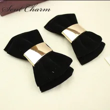 7 цветов; простая модная двухслойная обувь с бантом; бархатная обувь; аксессуары для женской обуви