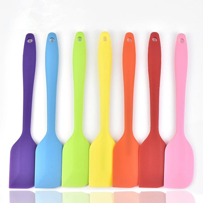 silicone scraper cake baking Tool food grade Non Stick butter cooking spatula rubber shovel bakery tools | Дом и сад