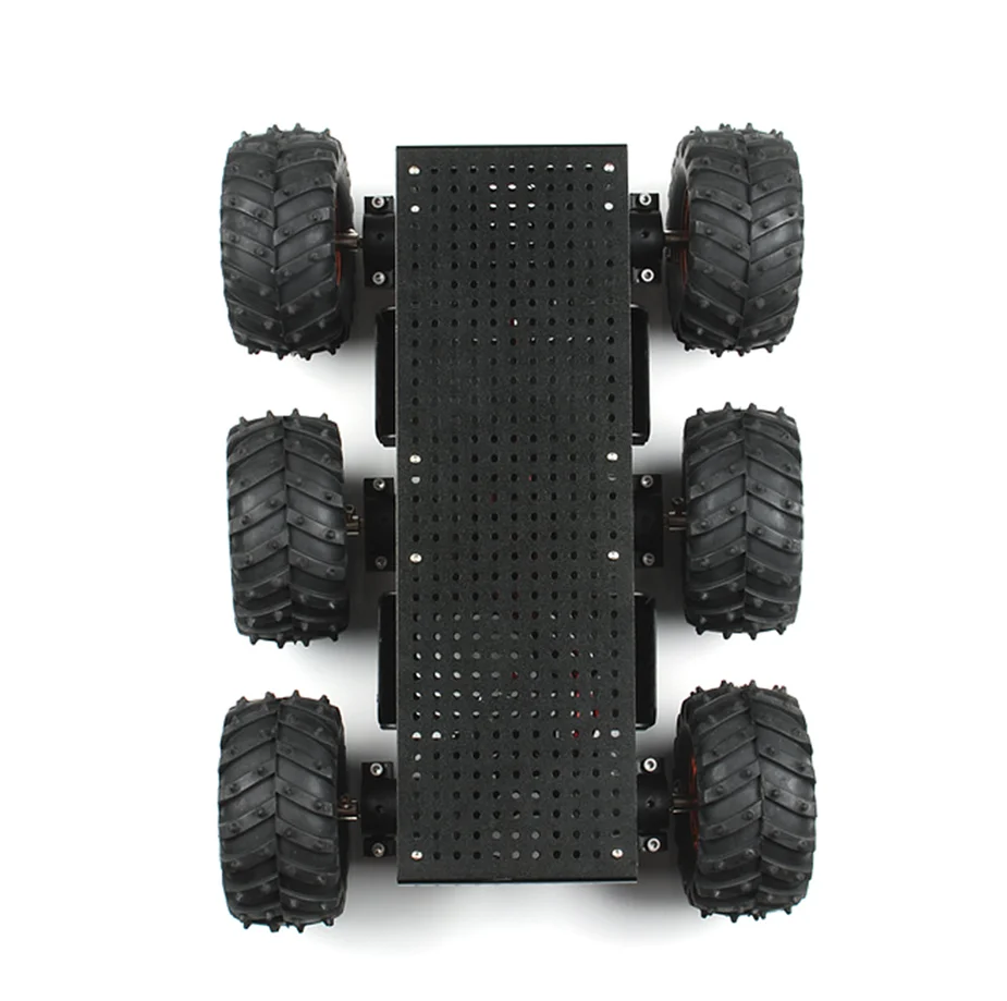 DAGU Обучающий робот 6WD Wild Thumper шасси(черный корпус с коробкой передач 75: 1
