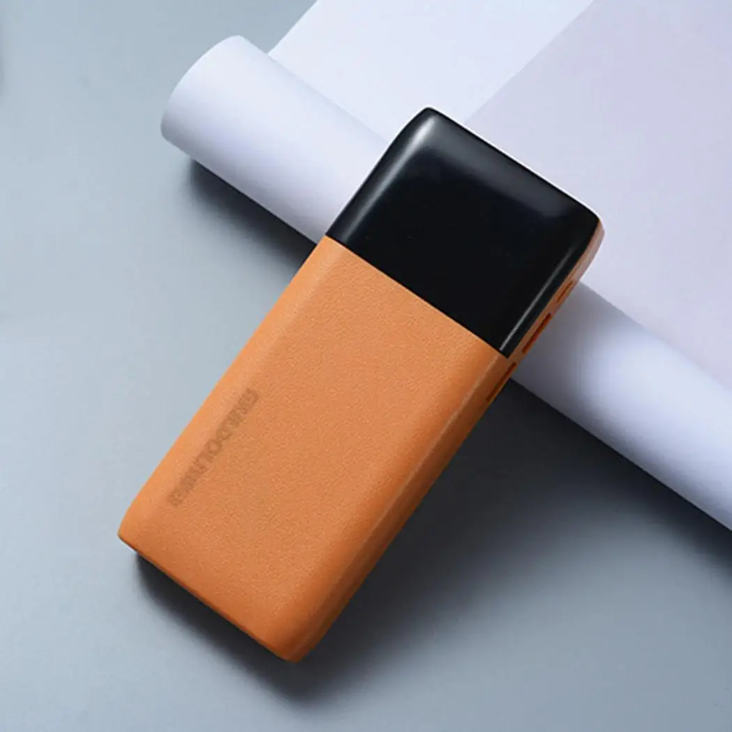 Быстрая зарядка 20000 мАч ультратонкий внешний портативный аккумулятор mi ni для Xiaomi mi iPhone X Note8 - Цвет: Orange