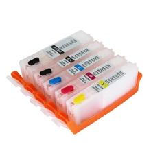 PGI550 CLI551 Refillable Ink cartridge PGI-550 CLI-551 with ARC Chips For Canon PIXMA MG6350 IP7250 MX725 MG7150 Inkjet Printer