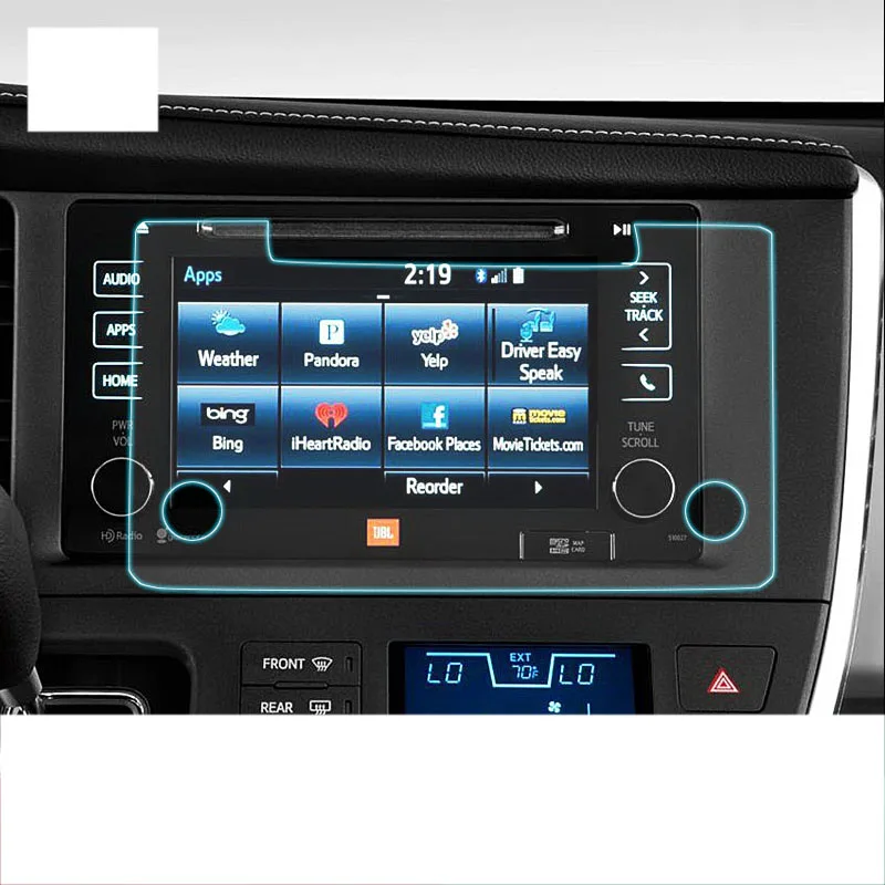 

lsrtw2017 pet car dashboard navigation screen anti-scratch film for toyota sianne 2015 2016 2017