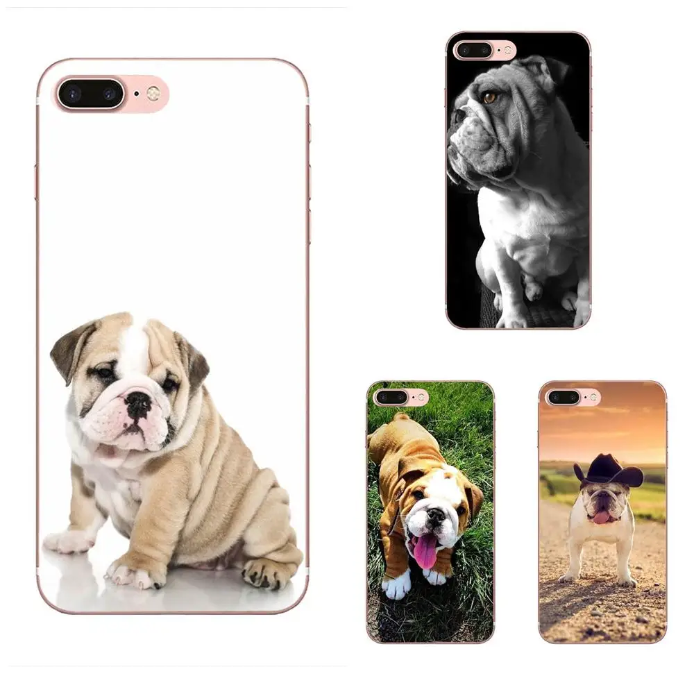 Милая собака Английский бульдог на продажу! Cool для Galaxy J1 J2 J3 J330 J4 J5 J6 J7 J730 J8 2015 2016 2017