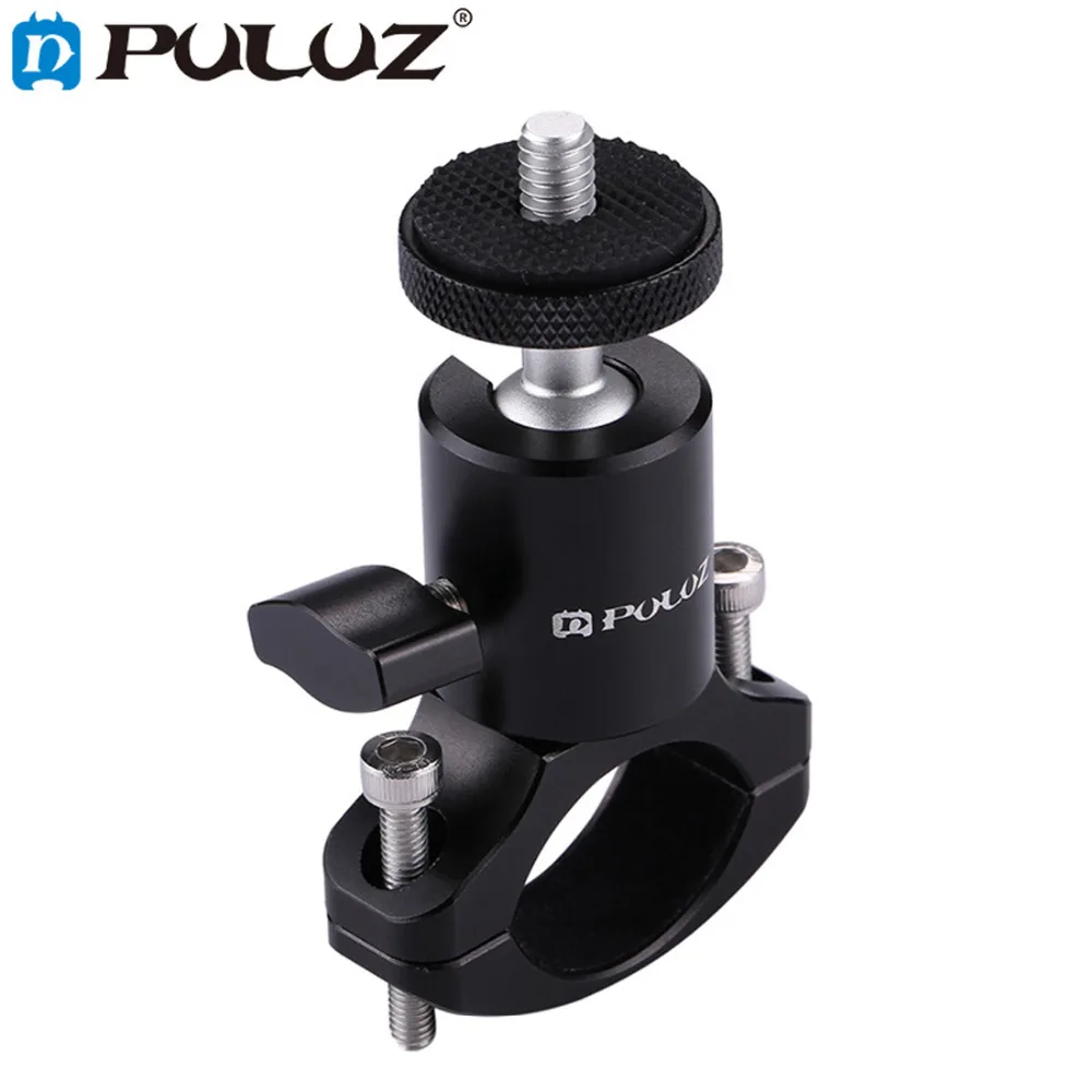 PULUZ Bike Aluminum Handlebar Tripod Ball Head Adapter Mount for GoPro