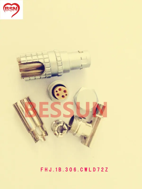 

Lemo Connector FHJ.1B.306 Red Scarlet camera 4+2 connector 6pin Female LEMO 1B FHJ Connector in 90 Degree version