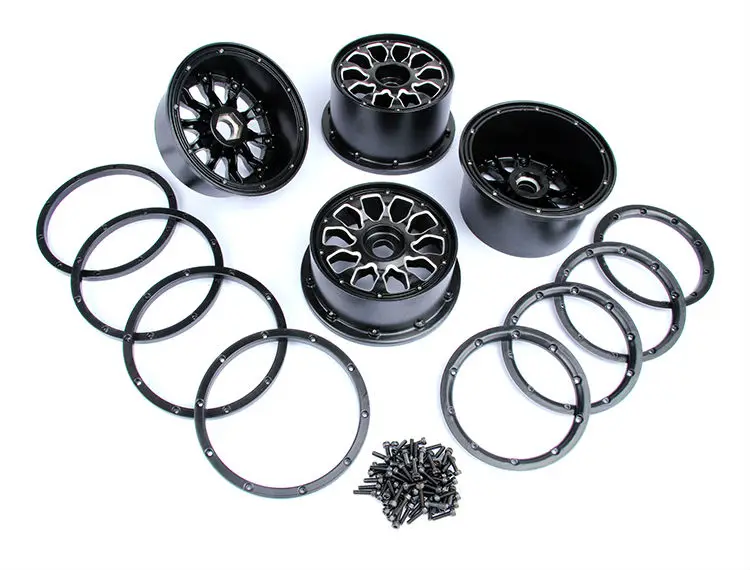 1/5 scale Gas Rc Car Baja 5B CNC Alloy metal wheel hub with beadlock set