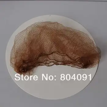

5mm Nylon Hair net fines hair net Nelon with "Elastic edge" wigs net brown color