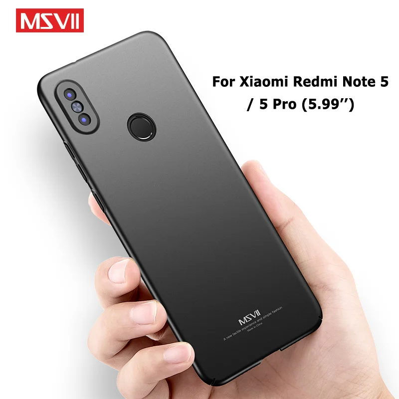 Msvii Чехлы для Xiaomi Redmi Note 5 Pro Чехол для Xiomi Redmi Note 5 тонкий PC чехол для Xiaomi Redmi Note5 Pro чехол s 5,99"