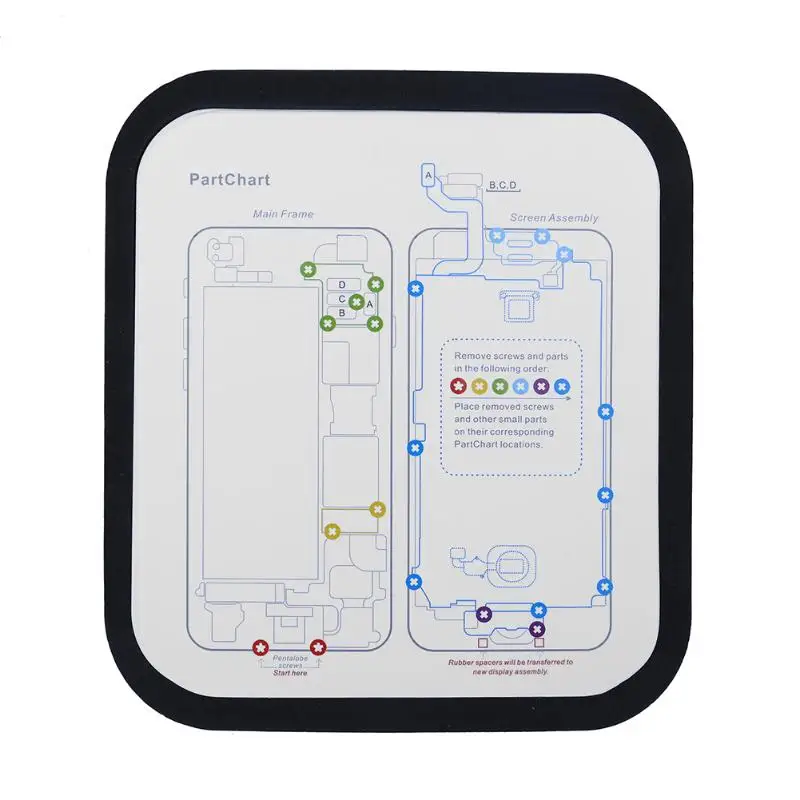 6 in 1 Smart Phone Screw Maintenance Platform Professional Mobile Phone Repair Tools Repairing Guide Mat for iPhone 6 in 1 Smart Phone Screw Maintenance Platform Professional Mobile Phone Repair Tools Repairing Guide Mat for iPhone