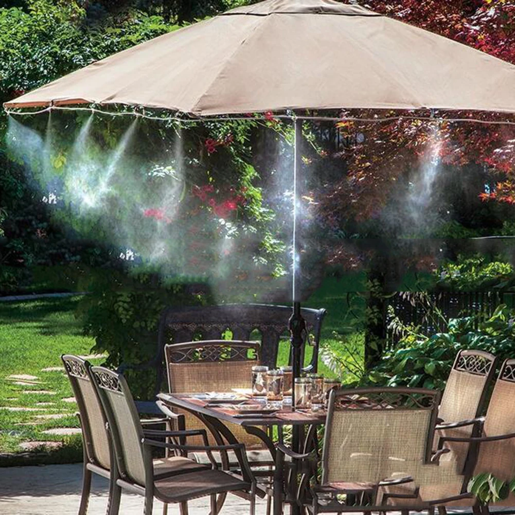 Hose 6pcs Mist Sprinkler Outdoor Garden Misting Cooling System Mist