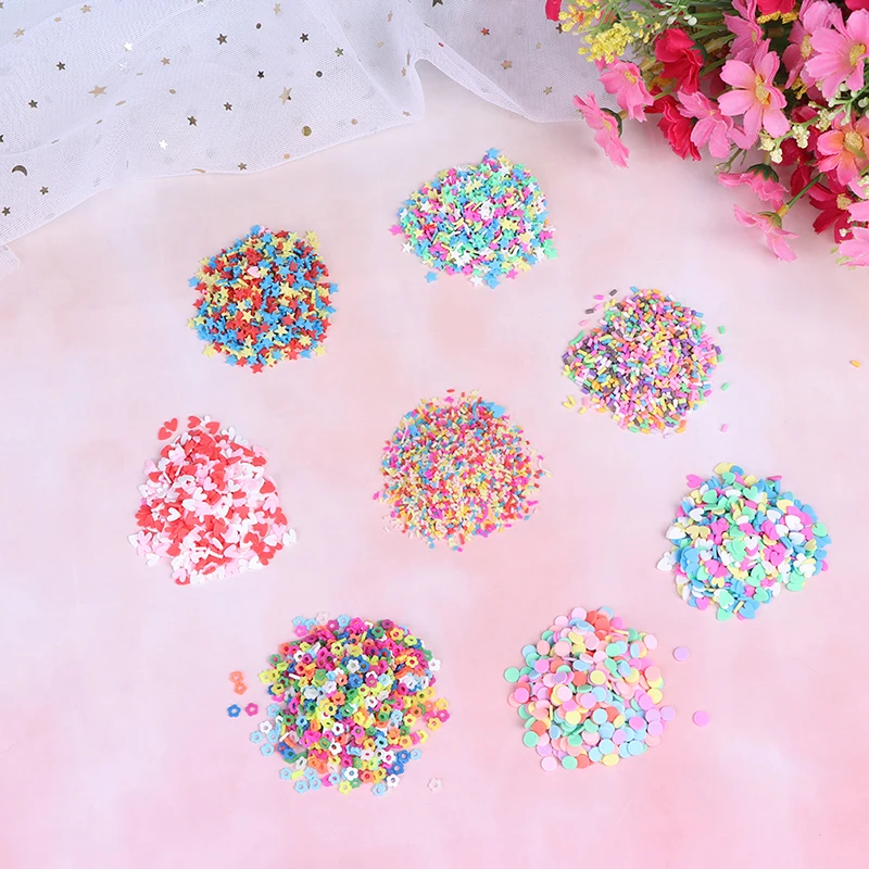 

10g DIY Fake Sprinkles Decoration For Slime Filler Slime Supplies Simulation Candy Cake Dessert Toys Slime Mud Clay Accessories