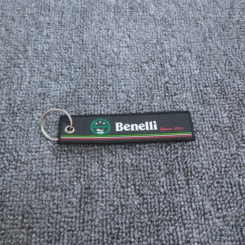 

Motorcycle Key Chain Woven Key Ring Tag Label Chain For Benelli