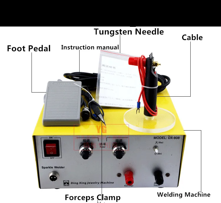 80A сварочный аппарат для ювелирных изделий точечная сварка 2 в 1 импульсная сверкающая машина для обработки золотых и серебряных ювелирных изделий сварочная машина 400 Вт
