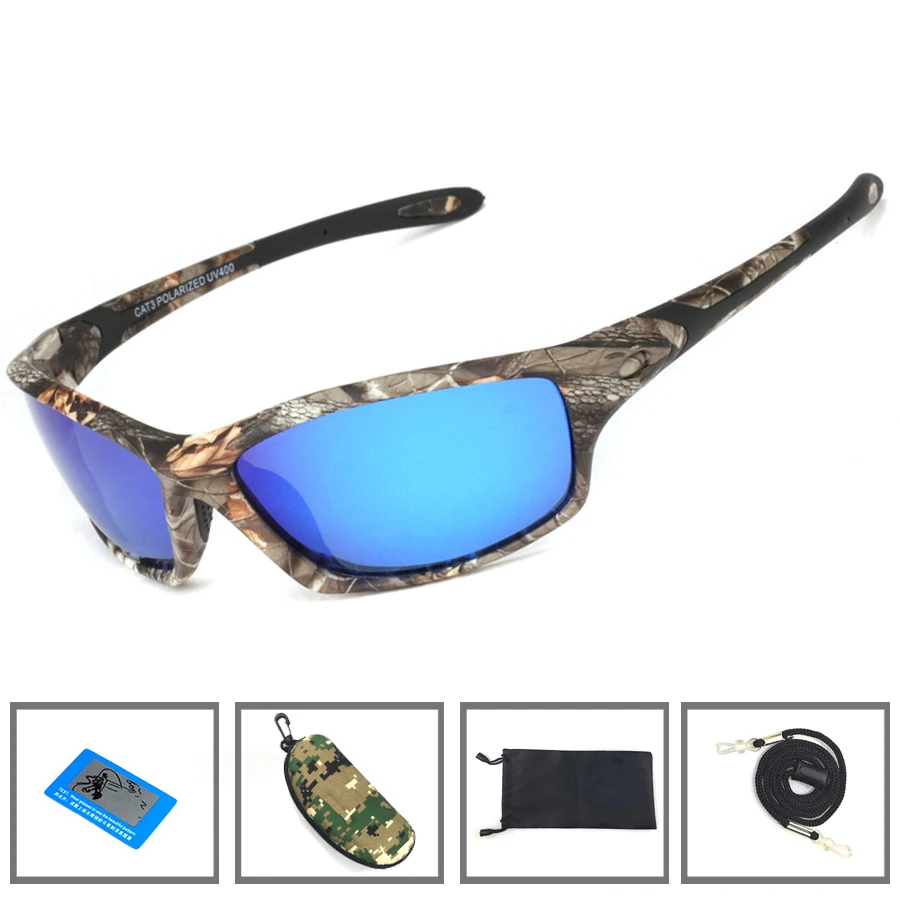 

Camouflage Sport Sunglasses Polarized Men Women TR90 Fishing Sunglasses Camping Driving Hiking Shooting Goggles UV400 Eyewear