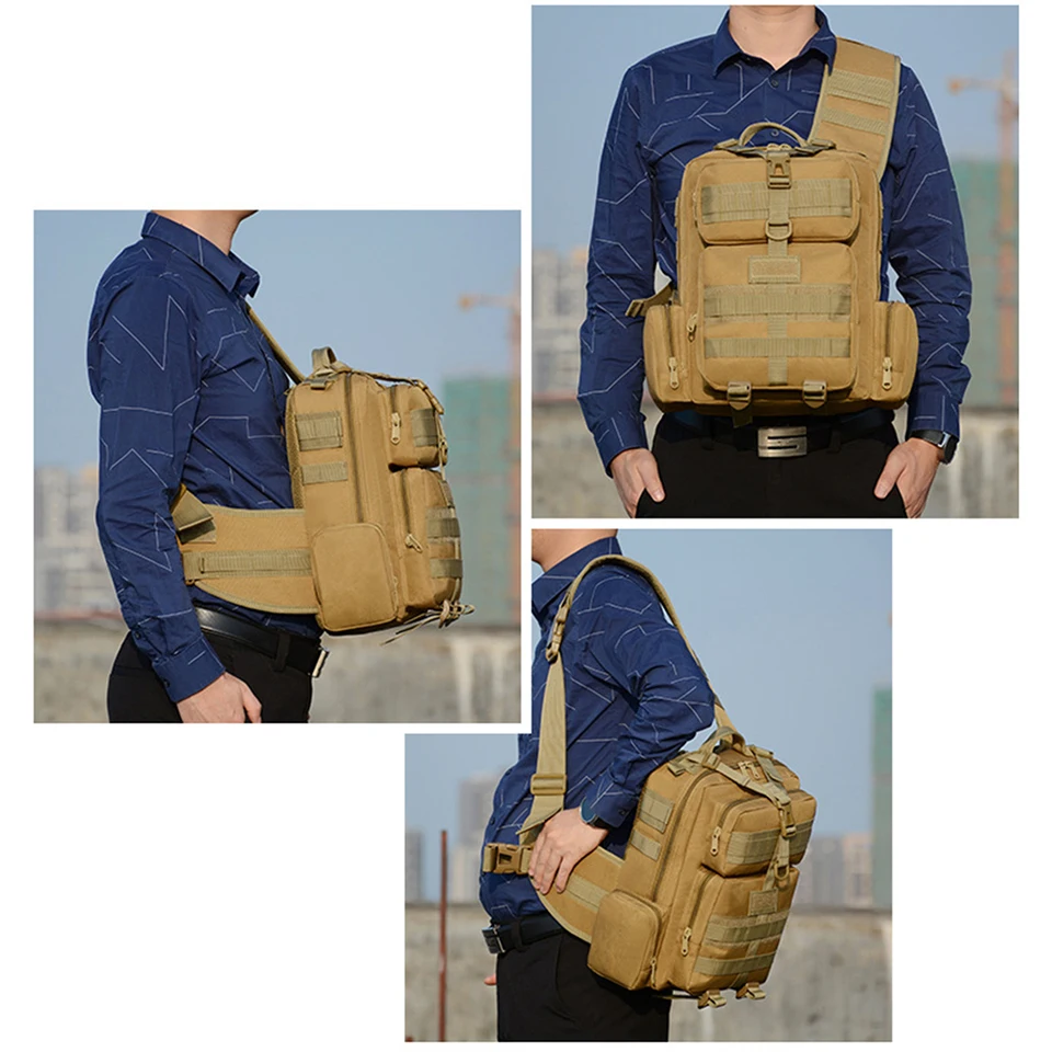 Outdoor Sport Taktische Tasche Military Taschen Assault Camouflage Bagpack Wasserdichte Schulter Tasche Pack Molle Messenger Brust Daypack