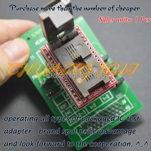 

QFN8 5*6mm DFN8 MLF8 WSON8 HEAD-SEEP-QFN8 adapter for GANG-08 programmer