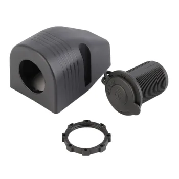 

USB Car Charger Cigarette Lighter Socket With Waterproof Cover With Tent Base New Dropping Shipping