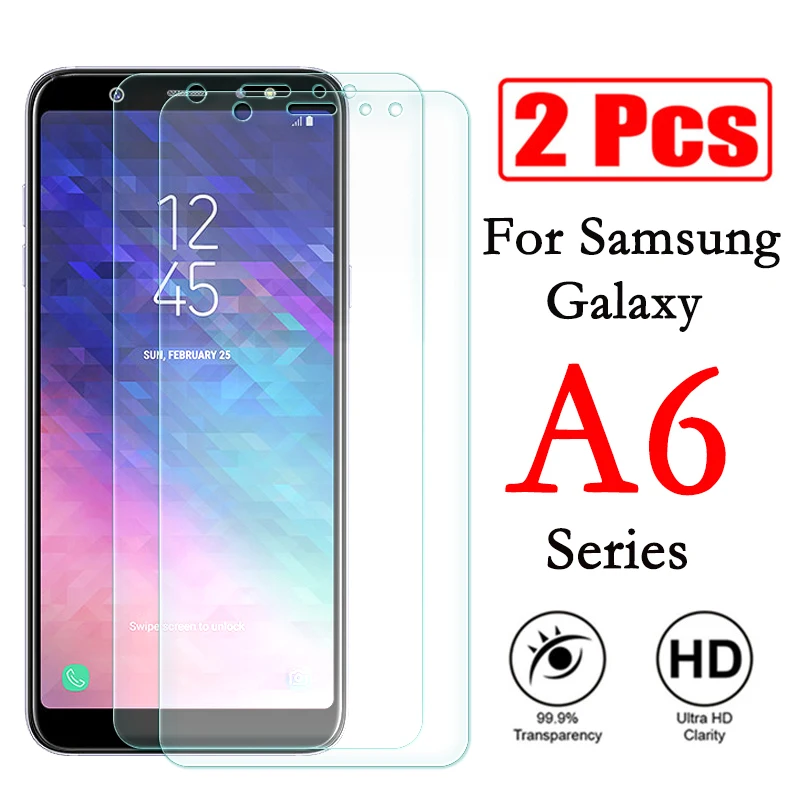 2 шт Защитное стекло для samsung a6 plus Защитное стекло для galaxy 6a plus защита экрана samsun a 6 a6plus gelaksi tremp