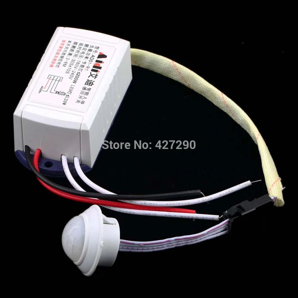 

IR Infrared Body Sensor Module Intelligent Light Motion Sensing Switch 220V 200W Worldwide Store