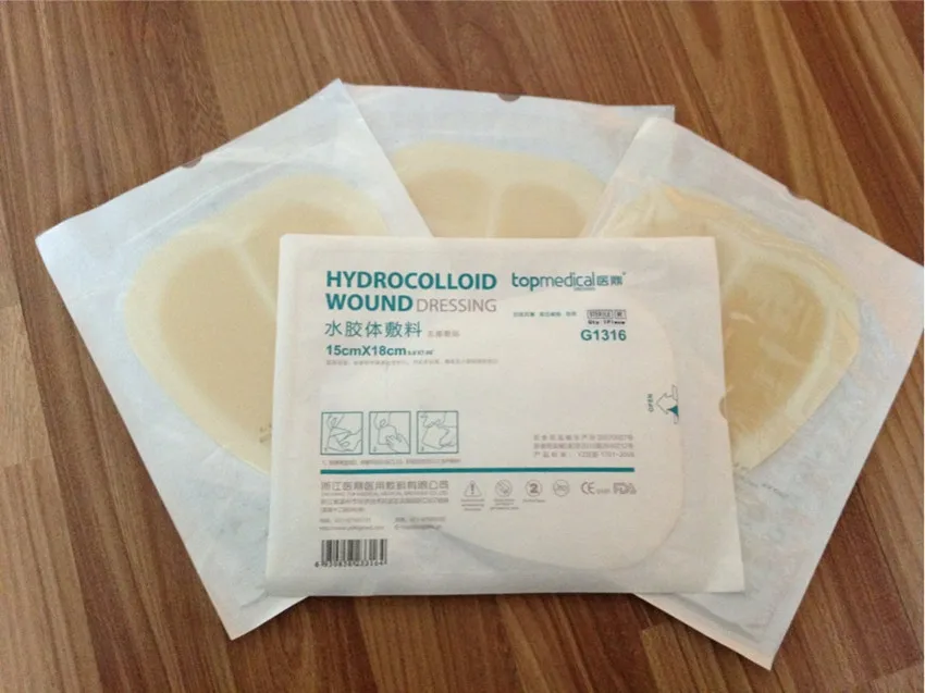 G1316 (15X18cm) Hydrocolloid wound dressing, pressure sores bedsores