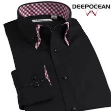 Мужская рубашка, мужские деловые повседневные рубашки размера плюс, мужские рубашки с длинным рукавом из хлопка, мужская рубашка DDX25501LS
