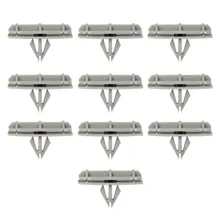 DWCX 10x Gray Fender Flare Moulding Clips 55157055AA For Jeep Liberty Wrangler 2005 2006 2007 2008 2009 2010 2011 2012 2013-2016