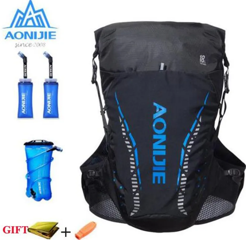 

AONIJIE 18L Backpack Outdoor Sports Bag Trail Running Vest Hydration Bag Men Women Marathon Cycling Hiking For 2L Water Bladde