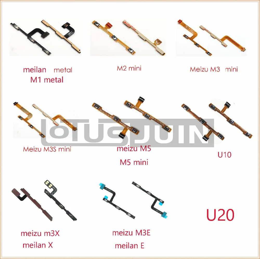 

Volume Power swicth side Button Flex Cable For Meizu melan M2 M3 M3S M5 Mini M3E M3X U10 U20 Meilan X E M3 MAX meilan m1 metal