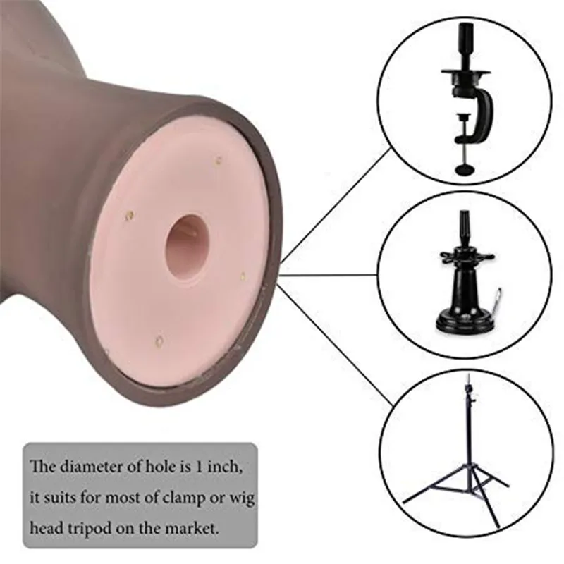 Тренировочный манекен головной парик Bolihair делая лысый блок головной дисплей стиль манекен голова манекена вешалка для париков получить свободный зажим