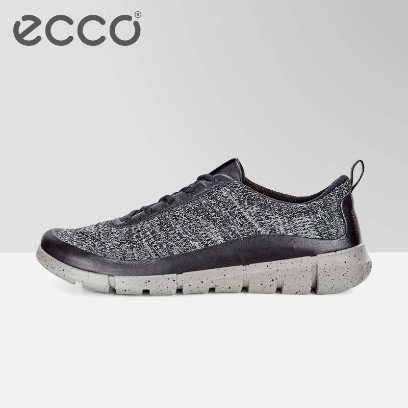 ECCO Spring Autumn Men Casual Shoes Brand Fly Knit Breathable Men Sneakers Flats Mesh Slip On Loafers Light Weight Footwears