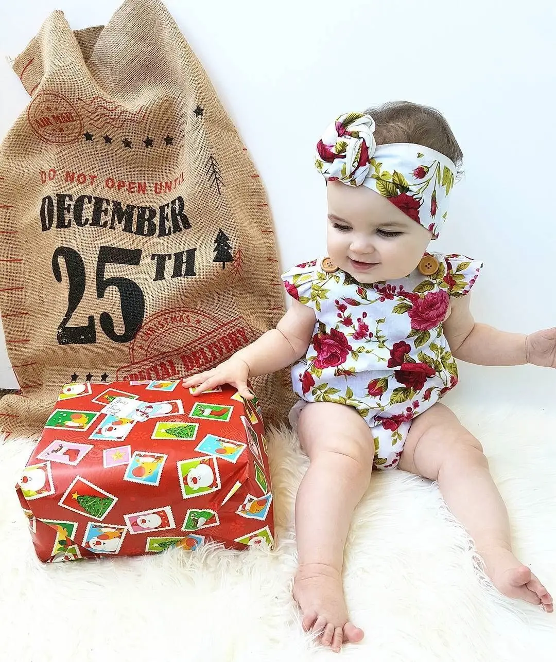 PUDCOCO Горячая новорожденного одежда для маленьких девочек цветок комбинезон с повязкой на голову подарок поддержка