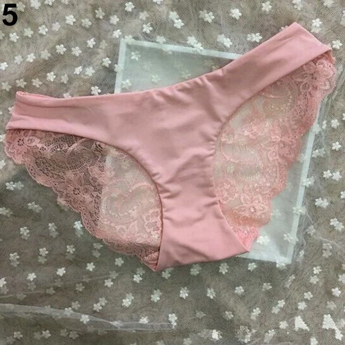 Женщины Мода Sexy Кружева Трусики Бикини Стринги Мягкая Низкой Талией Underwear Трусы |