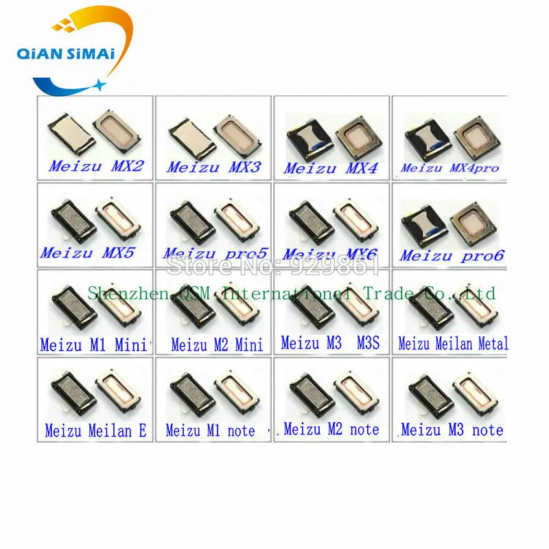 

1PCS New original Earpiece Speaker for Meizu MX2 MX3 MX4 MX5 pro5 pro6 Meizu M1 M2 M3 Mini Note Note 2 Note 3 E metal