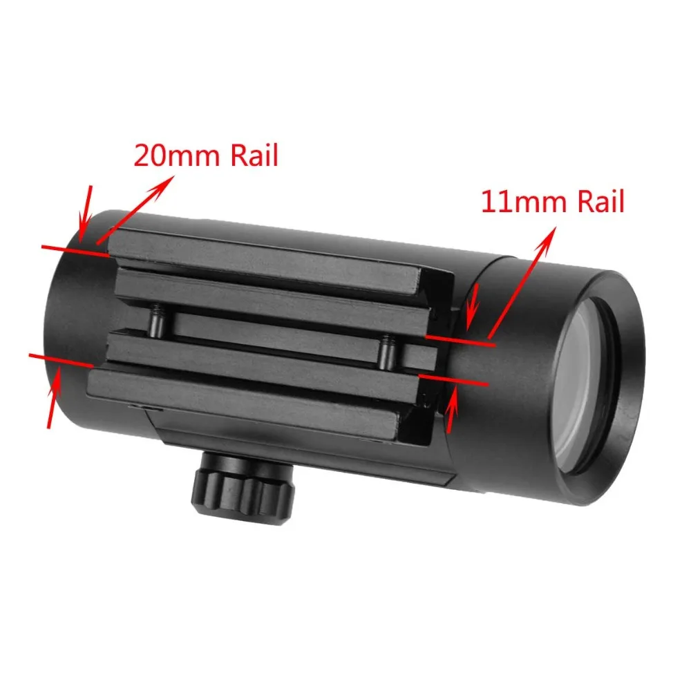 التكتيكية 1X30 الأحمر الأخضر نقطة النطاق البصري التصوير المجسم بندقية Riflescope البصريات نطاق للصيد الادسنس بندقية 11 20 ملليمتر الهواء بندقية نطاق