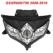 For 08-10 Suzuki GSXR600 GSXR750 GSXR 600 750 Motorcycle Front Headlight Head Light Lamp Headlamp CLEAR 2008 2009 2010 injection abs fairing kit for suzuki k8 gsxr 600 750 2008 2009 2010 blue lucky strike gsxr600 gsxr750 08 09 10 fairings x514