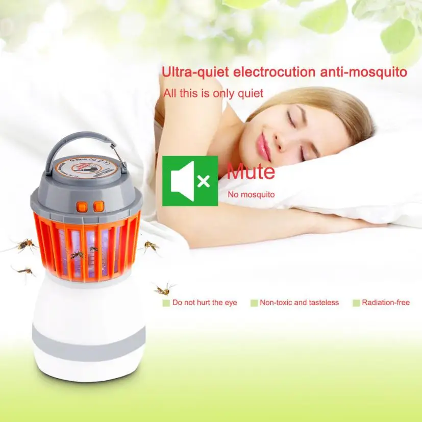 USB charing Mosquito-отражающая лампа УФ светодиодный Электрический Летающий насекомый Жук вредитель ловушка для насекомых езды ночной Светильник Прямая 6,1