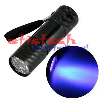

by dhl or ems 100pcs 2015 Free Shipping Hot Sale 9 LED Mini Ultra Bright flashlight Torch Black 3AAA
