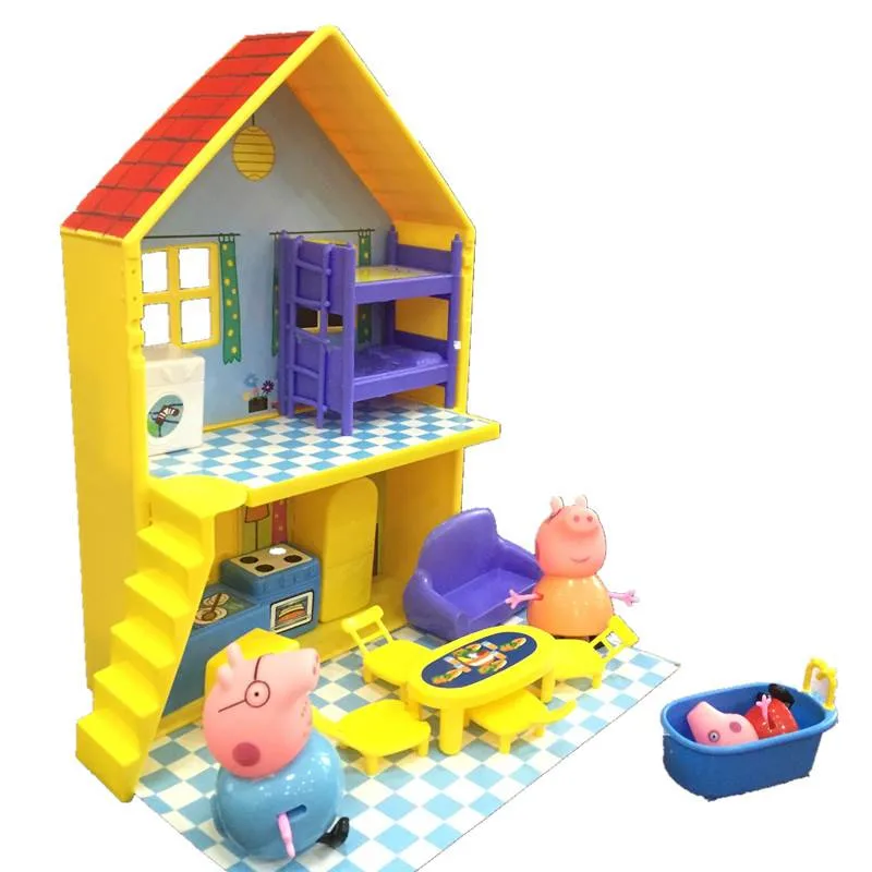 Peppa pig Toys Doll Real Scene Model Amusement park PVC Action Figures Family Member Early Learning Educational Peppa pig Toys Doll Real Scene Model Amusement park PVC Action Figures Family Member Early Learning Educational